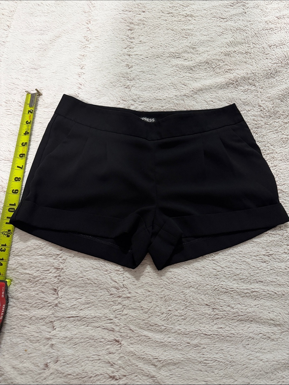 Express High Waist Black Women's Dress Shorts